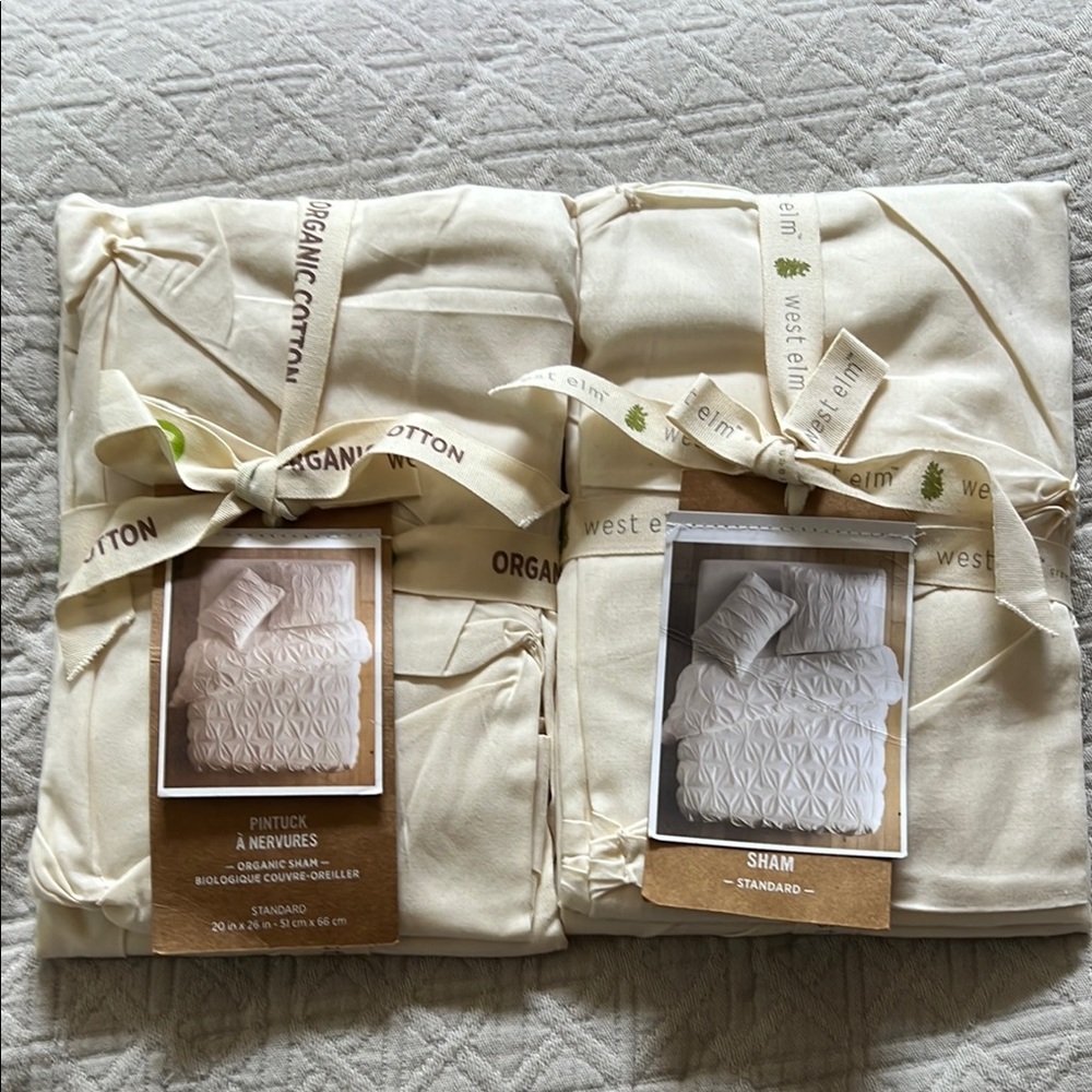 West Elm Organic Cotton Standard Shams